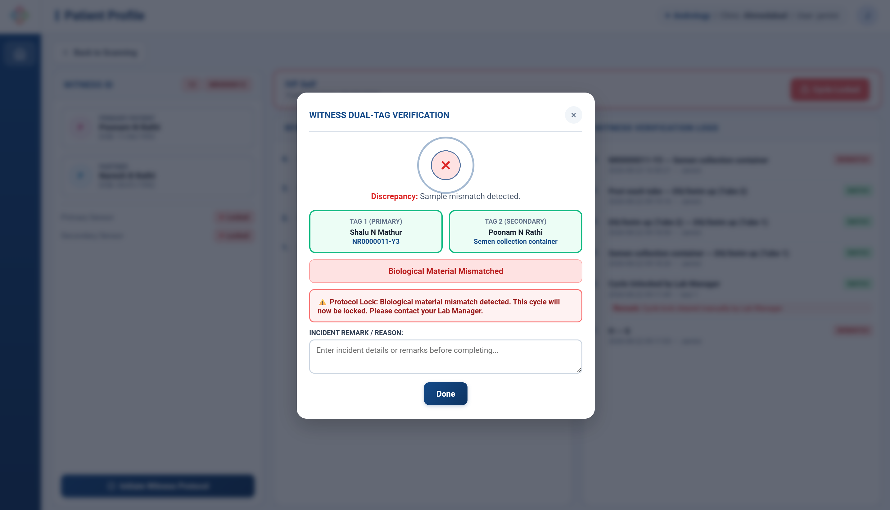 Patient Mangement Interface